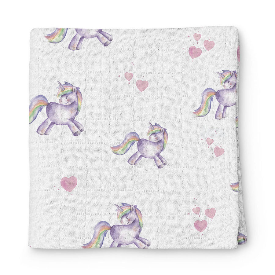 Hearty Unicorn Set Müslin Örtü Ve Çanta Uniset1200