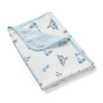 Double Layer Muslin Baby Blanket | Reversible | 0-12 Months | Deux Lapins UK - Image 2