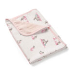 Double Layer Muslin Baby Blanket | Reversible | 0-12 Months | Deux Lapins UK - Image 2