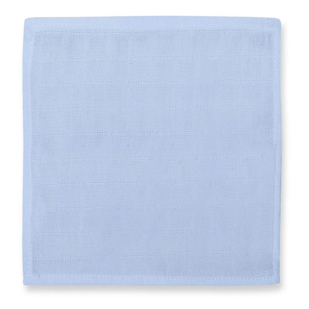 Small Muslin Squares UK | Pack of 5 | 20x20 cm | Baby Burp Cloths | Deux Lapins