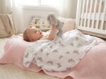 Muslin Swaddle Blanket 100x100 cm | Soft Cotton | Deux Lapins UK - Image 4