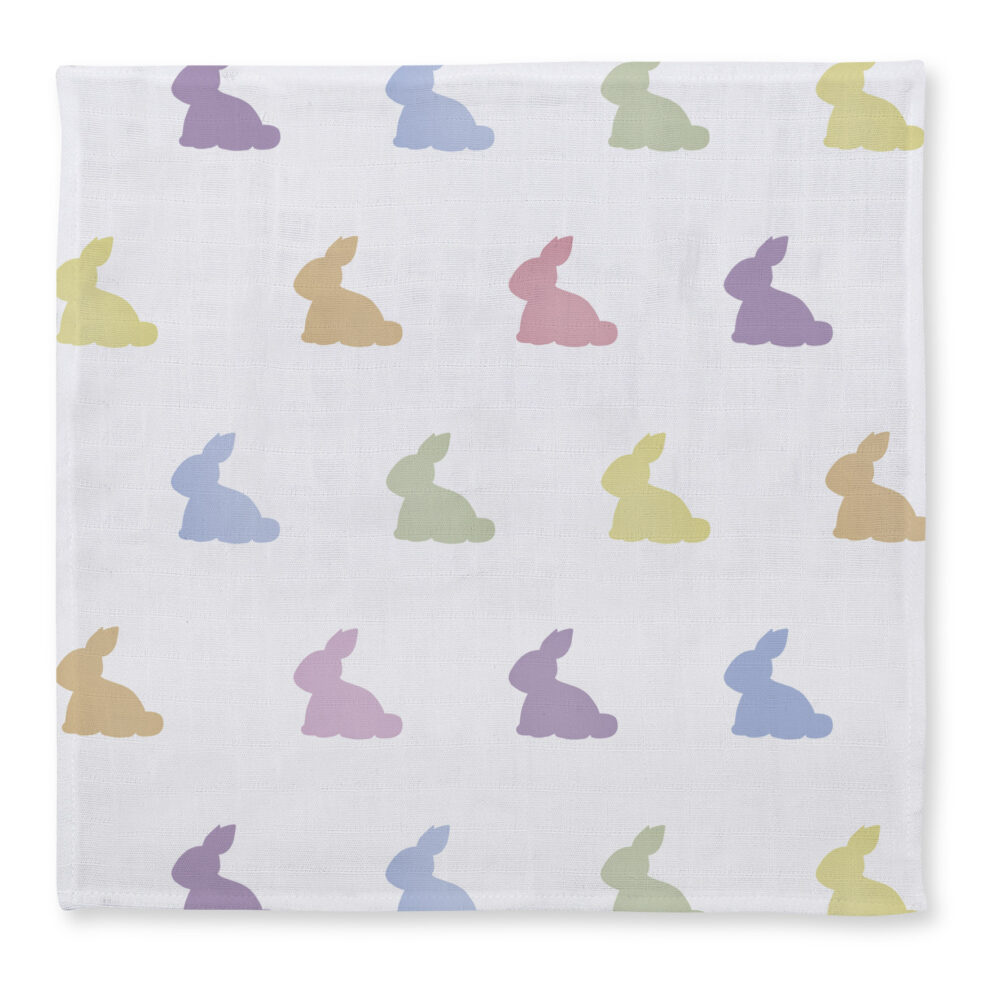 Muslin Burp Cloth Medium - Rainbow Lapin