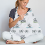 Muslin Nursing Cover - Les Elephants