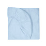 Muslin Fitted Cot Sheet UK | Endless Blue | 70×140 cm | Deux Lapins - Image 2