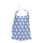 Muslin Nursing Cover - Mono Lapin Royal Blue - Image 2
