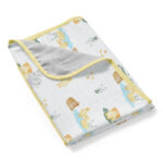Double Layer Muslin Baby Blanket | Reversible | 0-12 Months | Deux Lapins UK - Image 2